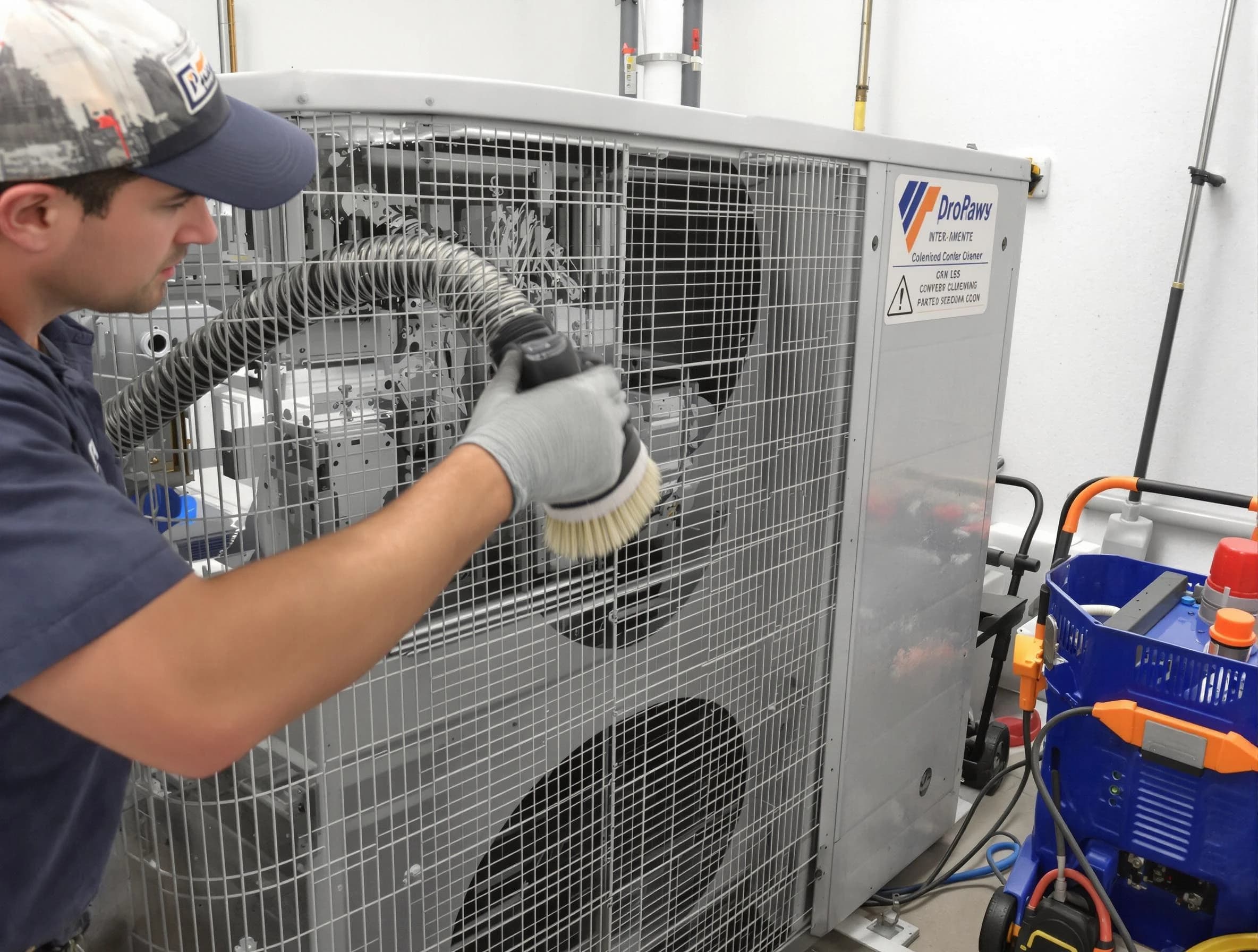 Park City Air Duct Cleaning specialist performing precision AC coil cleaning for improved system performance in Park City