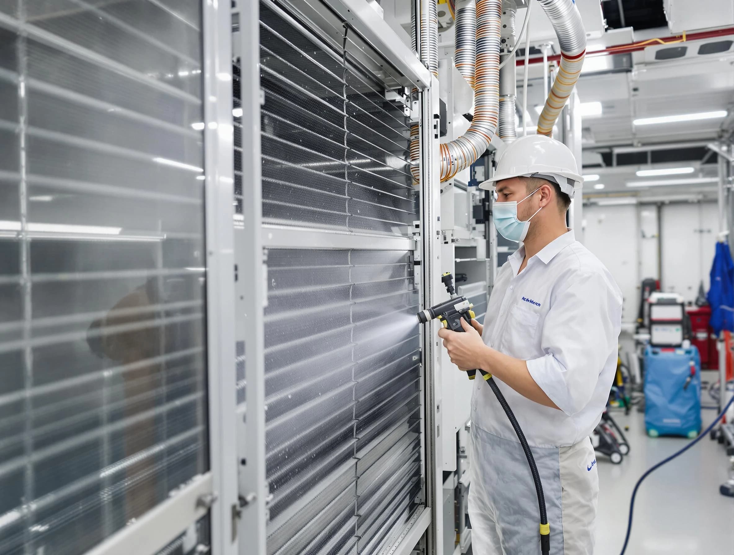 Professional AC coil cleaning by Park City Air Duct Cleaning in Park City