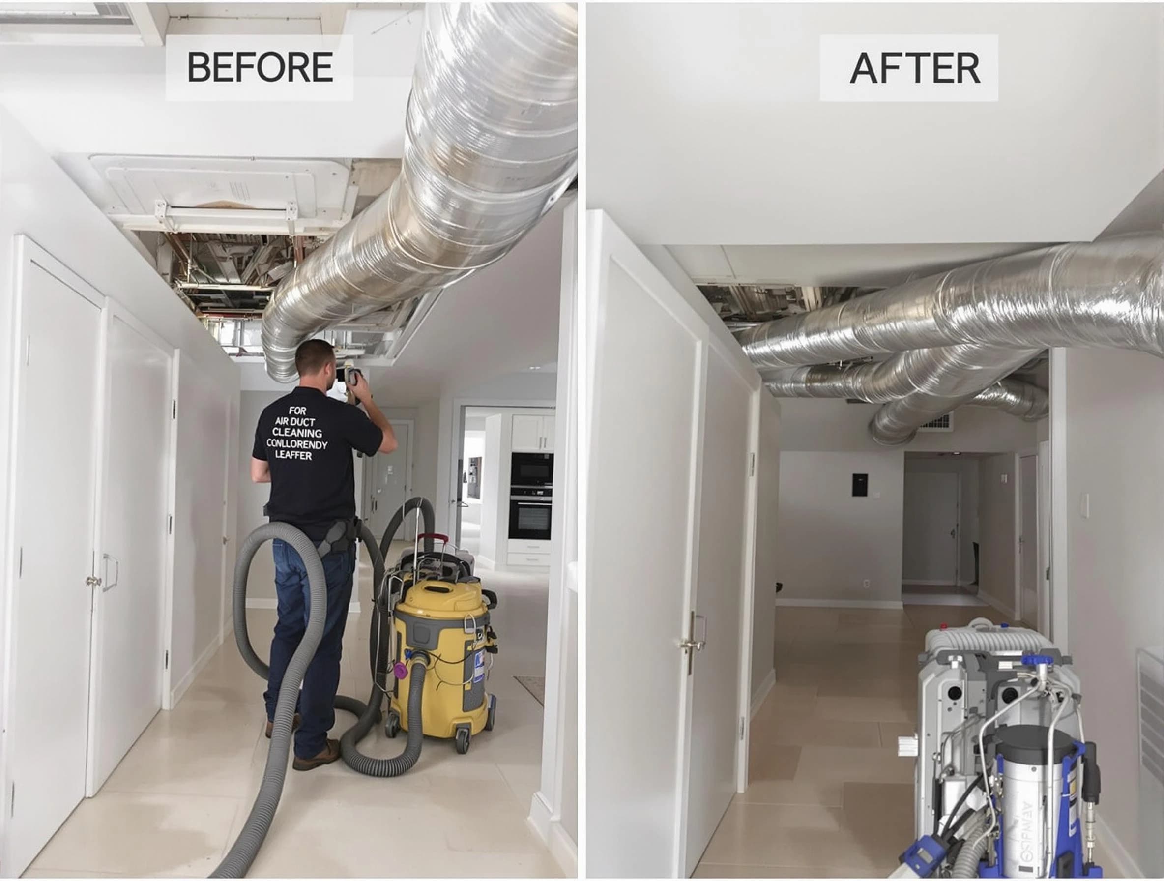 Park City Air Duct Cleaning professional performing thorough air duct cleaning in Park City