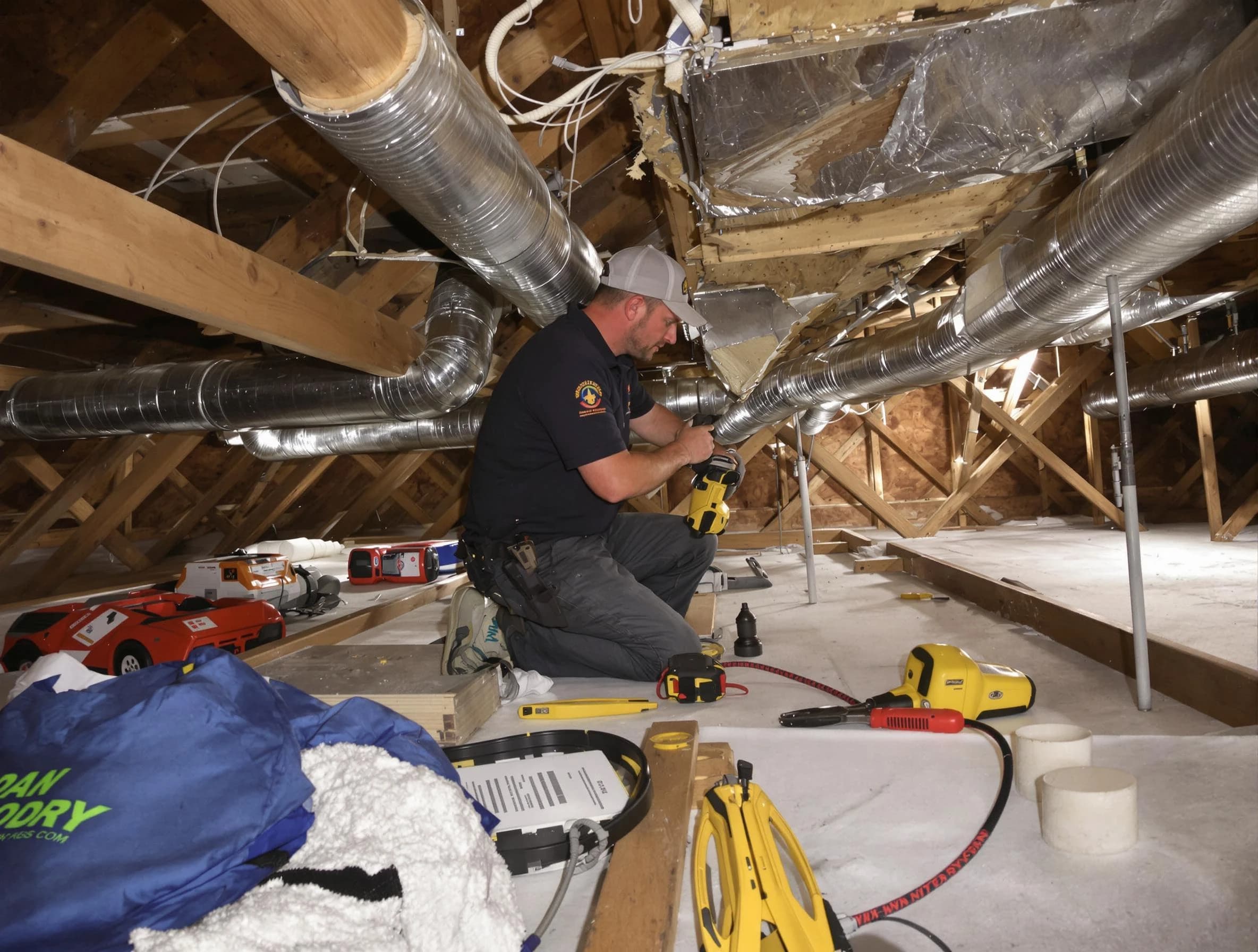 Professional air duct repair by Park City Air Duct Cleaning in Park City