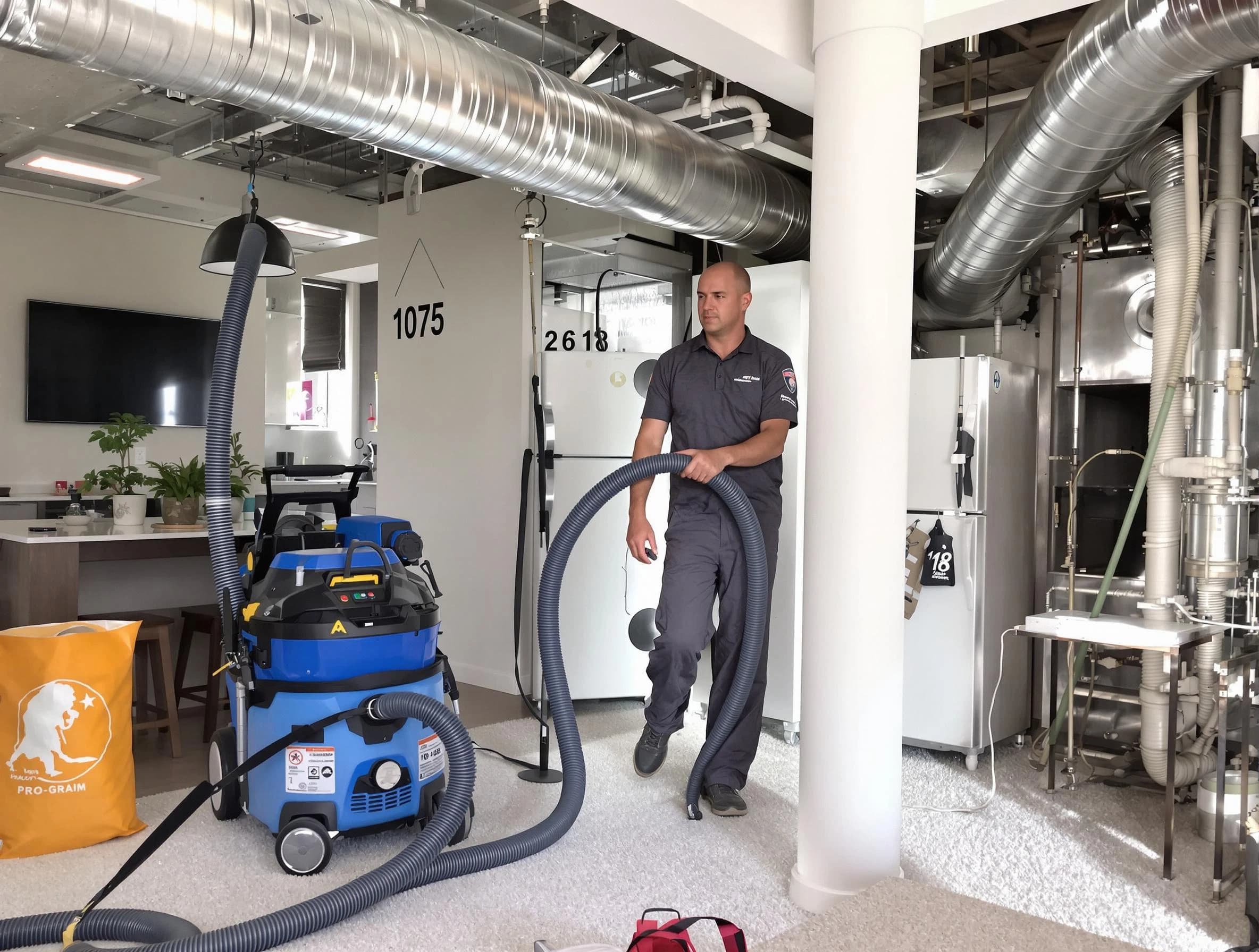 Park City Air Duct Cleaning expert performing detailed indoor duct cleaning for improved air quality in Park City