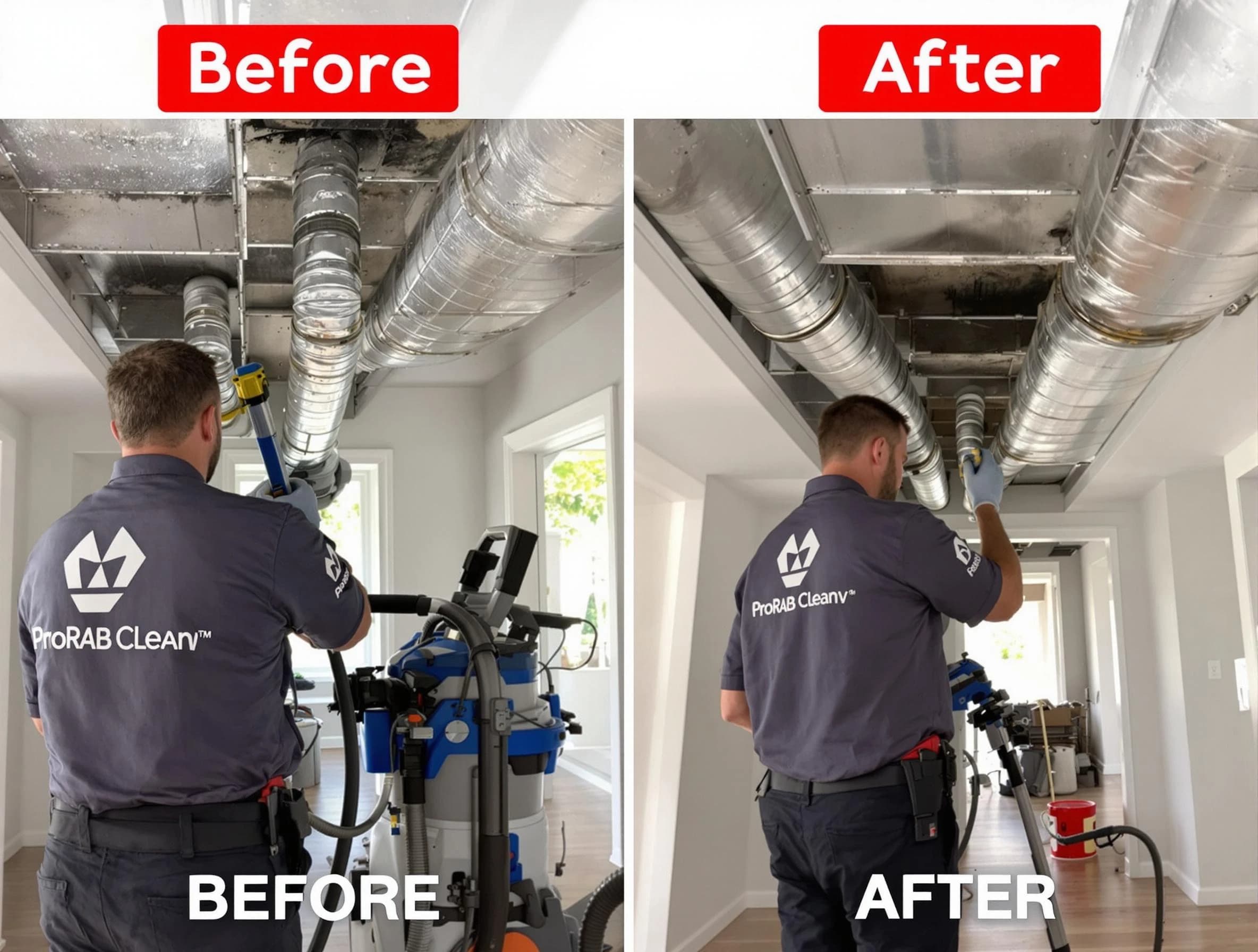 Park City Air Duct Cleaning expert performing thorough residential duct cleaning in a Park City home