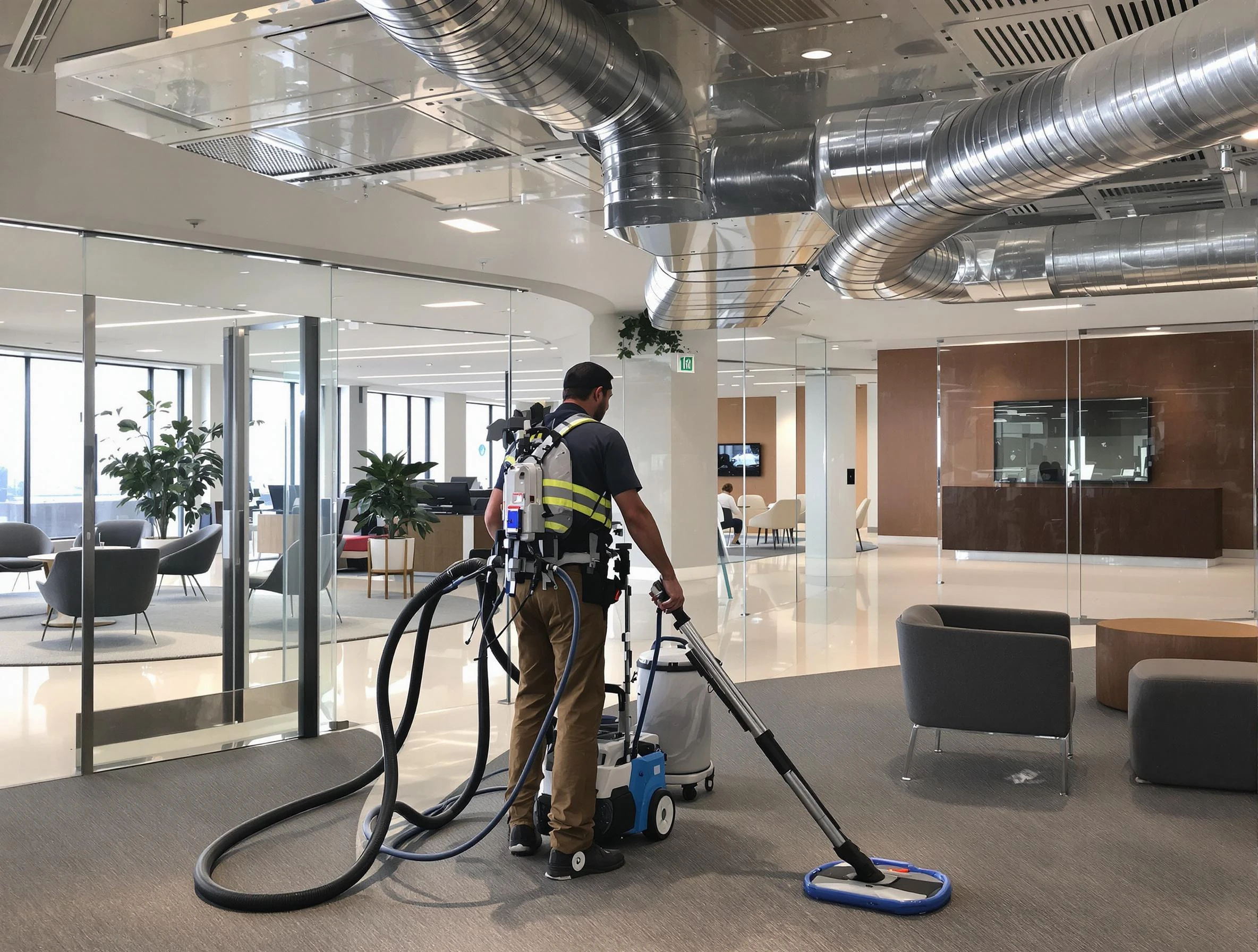 Commercial duct cleaning service by Park City Air Duct Cleaning in Park City